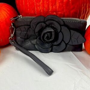 Leather man 3D wristlet with detachable handle